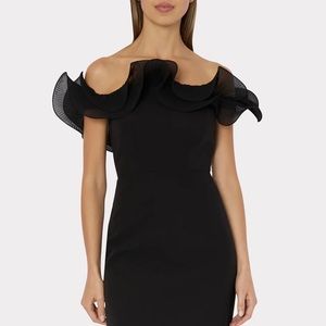 Milly Off-shoulder ruffle dress